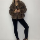 pelliccia foderata con bottoni luxe